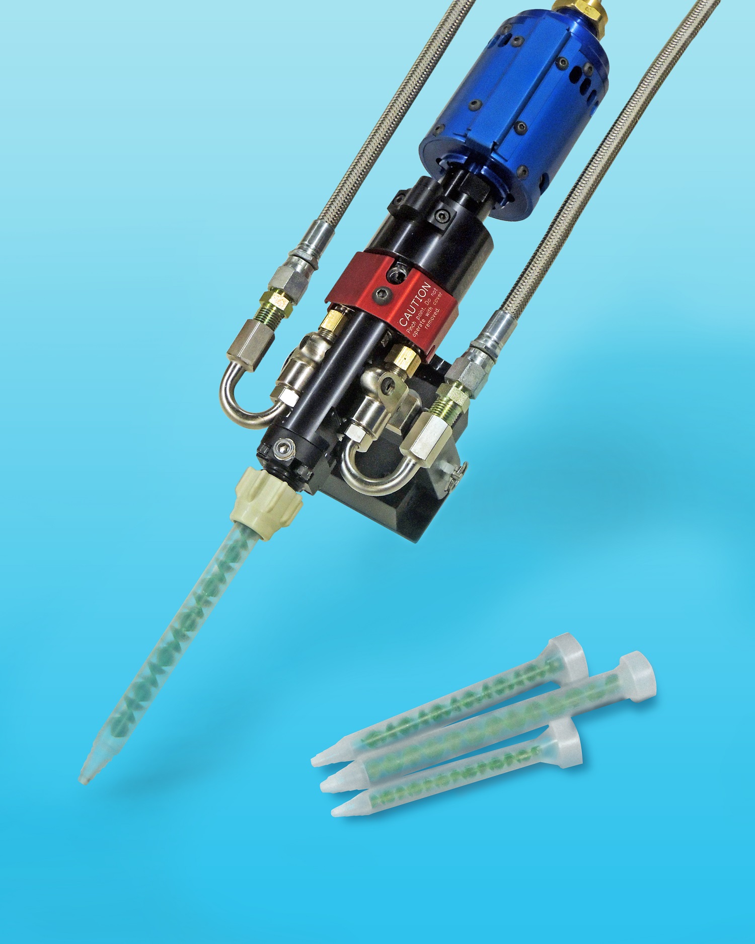 DYNAMIC MIX & DISPENSE VALVE FEATURES ADJUSTABLE HIGHSHEAR MIXING
