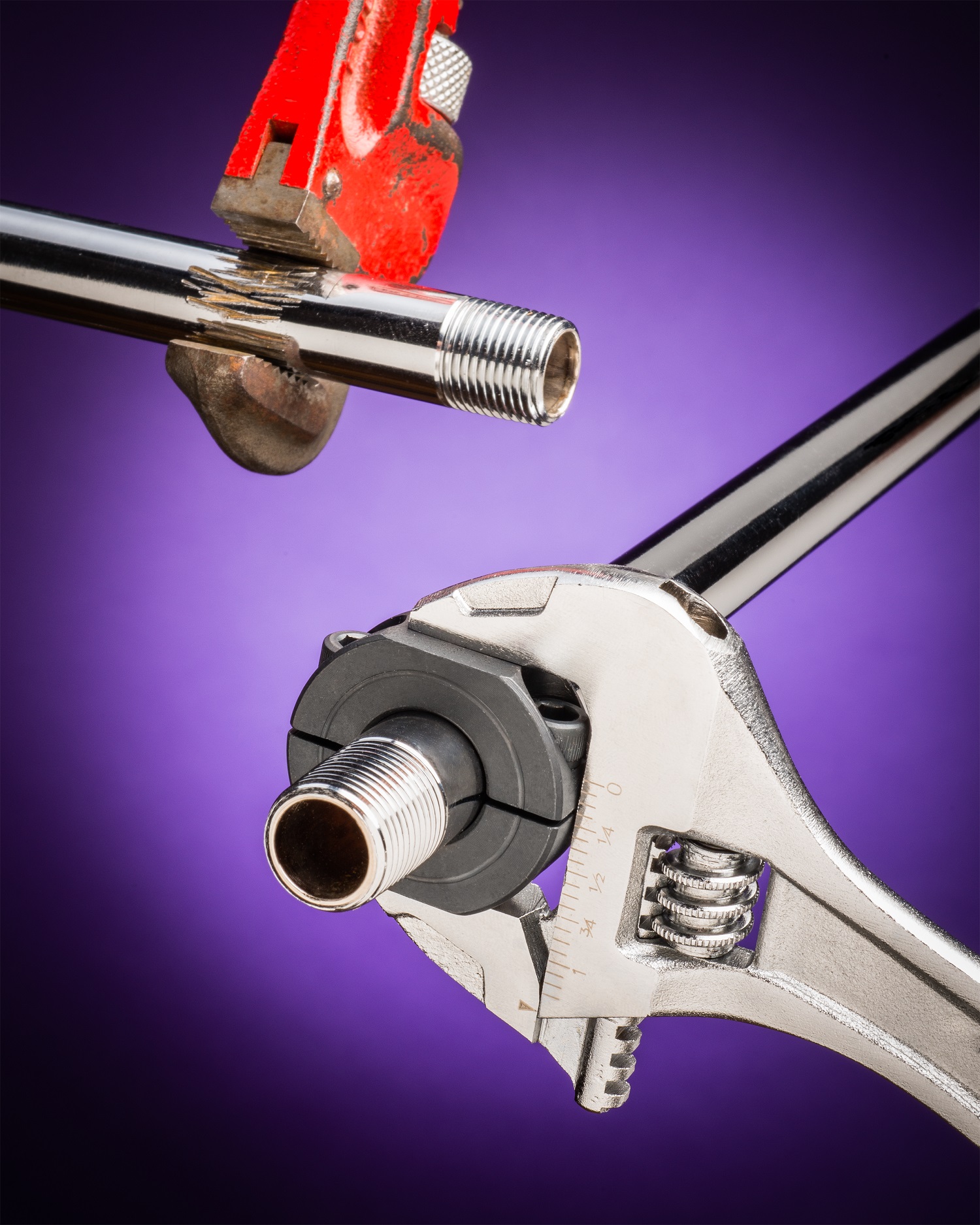 WRENCHING PIPE COLLARS PREVENT CRUSHING AND TEETH MARKS Venmark