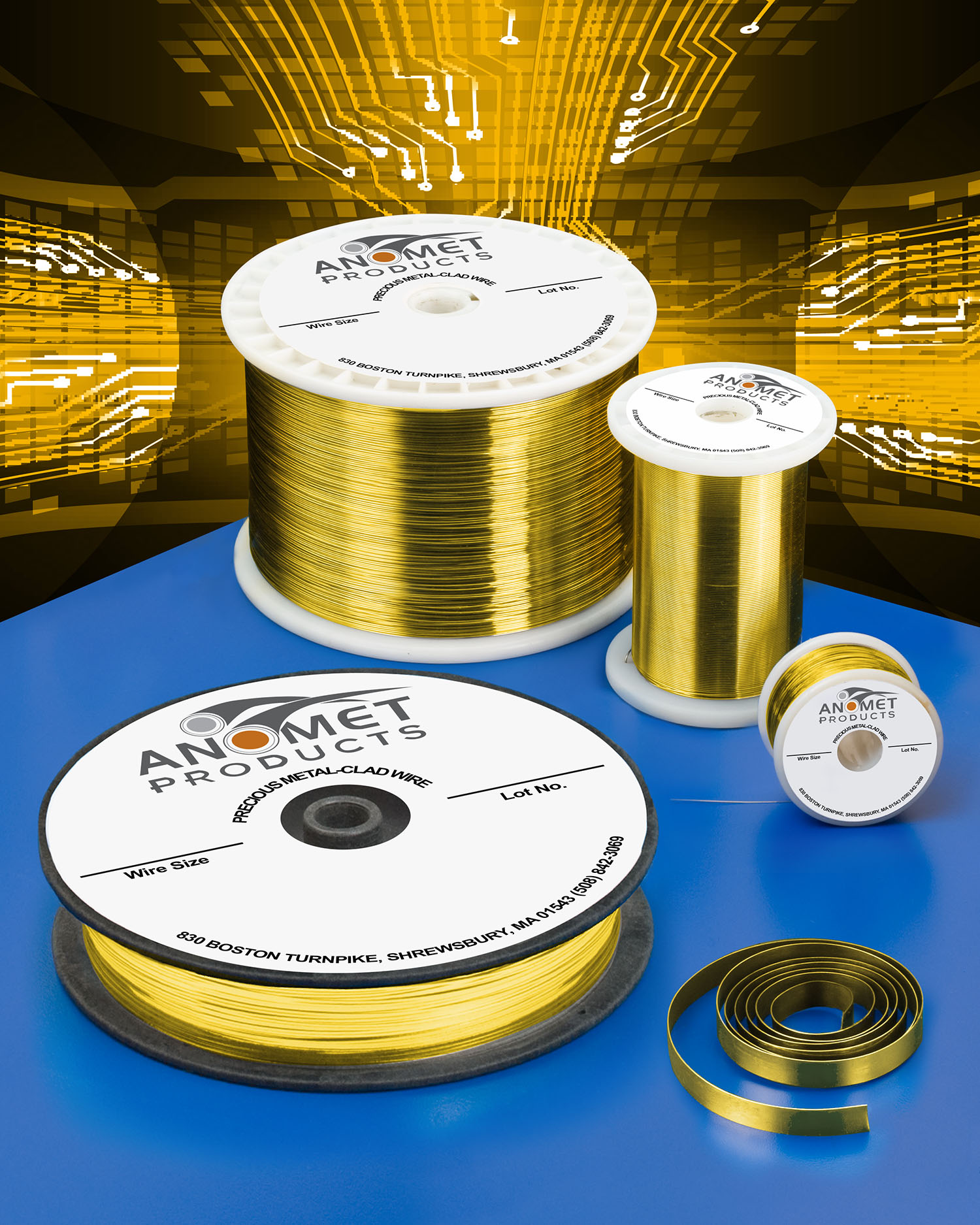COMPOSITE CLAD METAL WIRE FEATURES GOLD & GOLD ALLOYS OVER COPPER Venmark International